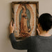 Mrcjsales - Our Lady of Guadalupe Oil Painting, 13"X18" Inches, Rustic Frame, Religious Art, Home & Church Decor