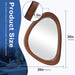 Irregular Wall Mirror, 30*20Inch Asymmetrical Wood Mirrors, Entryway Mirror