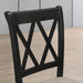 Windvale Cross-Buck Wood 5-Piece Dining Set in Black