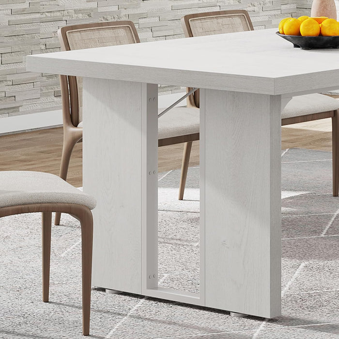 71" Large Dining Table for 6 to 8 People, Rustic Farmhouse Style Dinner Table, Rectangular Dining Table for Kitchen, Dining Room & Living Room