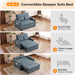 BlueGrey Ultracomfy Convertible Futon SofaBed USBPorts