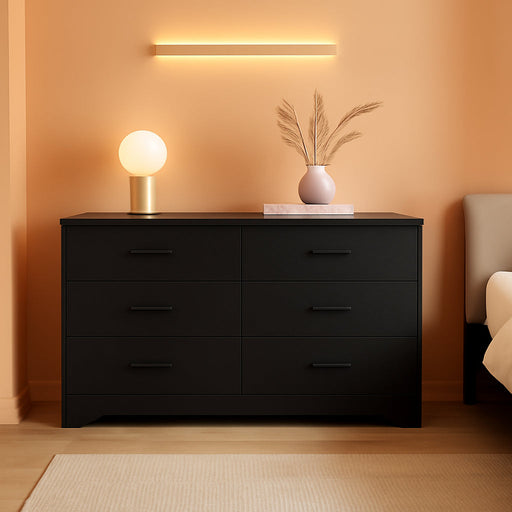 5/6 Drawer Dresser, Wooden Chest of Drawers, Storage Organizer Unit for Living Room, Home, Office