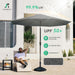 10 Ft Outdoor Patio Umbrella W/Tilt and Crank, Gray