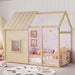 Luxurious Cottage PlatformBed TwinSize With Bookshelf LED
