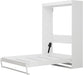 65 Inch Queen White Murphy Bed FlexibleSlatSystemEnhanced