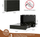 Queen Murphy Bed Cabinet Contemporary Black Finish