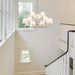 33" Gold Chandelier for Dining Room Light Fixture with White Fabric Shades, 9-Light Brass Modern Farmhouse 2 Tiered High Ceiling Lantern Chandelier Pendant Light for Foyer Entryway Living Room Kitchen