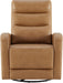 Power Swivel Recliner Chair, Faux Leather Recliner 270° Rotation Modern Nursery Glider, Ergonomic Armrest & Side Storage Pocket, Comfortable Armchair for Living Room Bedroom & Nursery