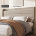 Full Linen Multifunctional Bed with Charging Station & Storage Headboard