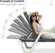 Lounge Chair Outdoor Set of 2 W/Armrest for Poolside Dark Gray