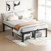 18 Inch Full Bed Frame with round Corners No Box Spring Needed