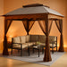 10' X 10' Pop up Gazebo Tent (Coffee)