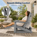 Adirondack Glider Chairs Set of 2,With Retractable Ottoman,Adjustable Back