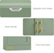 82.3" Triple Wide Bookshelf, Tall Bookcase with 4 Doors, Green