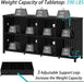 Black 63 Inch Multifunctional Industrial Bookshelf Storage