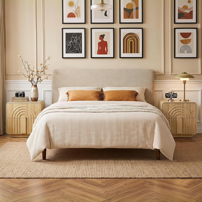 3-Piece Dresser Bedroom Set, 6 Drawer Dresser & 2 Drawer Nightstands