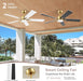 Smart 52 Ceiling Fan DC Motor Advanced Lighting