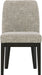 Burkhaus Traditional Upholstered Dining Chair, Set of 2, Dark Brown