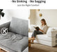 Azure 78.7in Corduroy Convertible Sleeper Sofa Bed