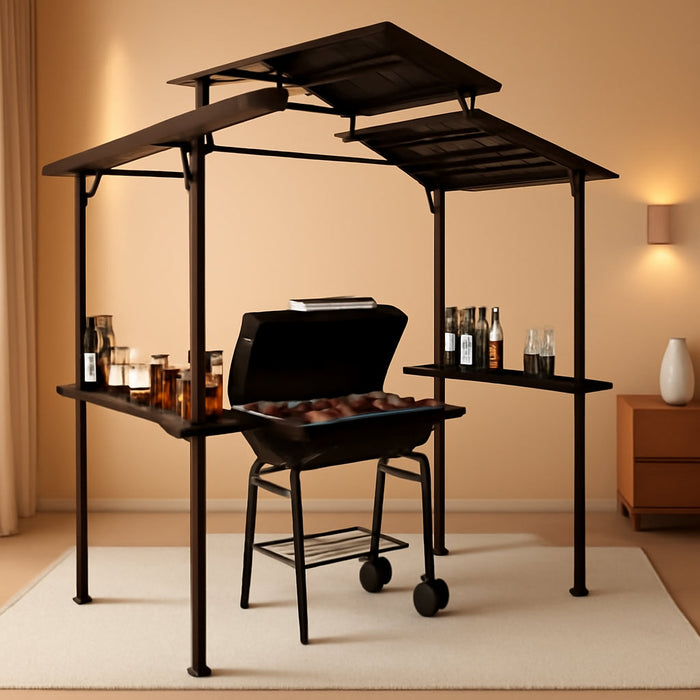 8Feet By 5Feet WeatherproofAllSeason Grill Gazebo