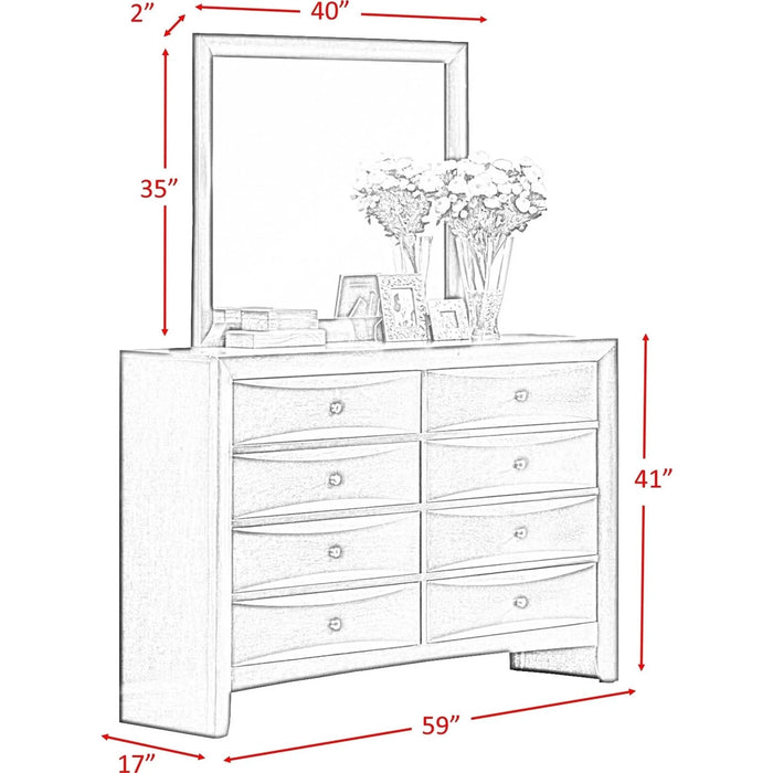 Madison Dresser and Mirror Set