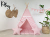 Toddler Teepee Tent Teepee Tent , Playhouse for Kids , Kids Playhouse , Indoor Playzone , Neutral Teepee Print , Pink Baby Girl Style Teepee