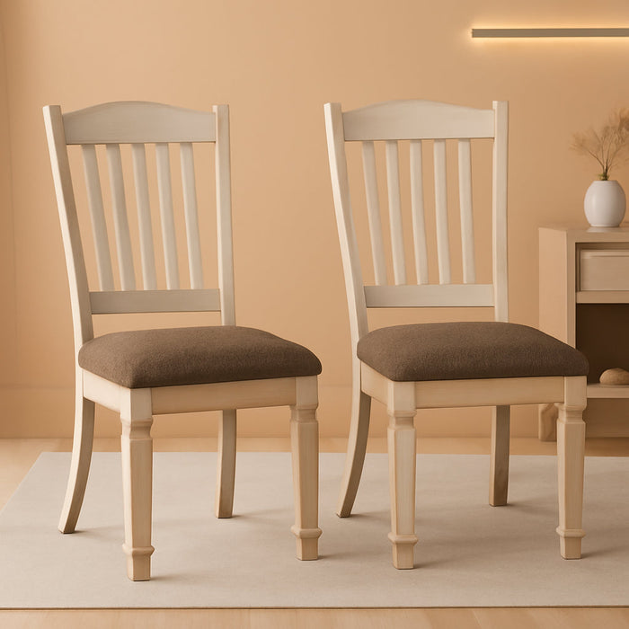 Bolanburg 20" Upholstered Dining Room Chair, Set of 2, Antique White