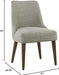 Home Decor | Upholstered Gayle Slide Dining Chair | Dining Chair Single | Decorative Home Furniture, Woven Gray