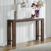 Classic Solid Wood Console Table - 56 Inch Modern Farmhouse Entryway Table - Easy Assembly Living Room Furniture for behind the Couch, Entryway, or Hallway (Brown)