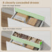 Dresser for Bedroom with 9 Drawers, 14.2"D X 59.1"W X 29.5"H, White