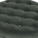 Home Decor | Large Button Tufted Velvet round Storage Ottoman | Ottoman with Storage for Living Room & Bedroom, Loden Green Velvet, 28"