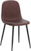 Faux Leather Dining Chairs for Kitchen, Living Room, Set of 4, Dark Brown