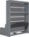 Queen Size SlateGray FoldableSpaceSaving Murphy Wall Bed