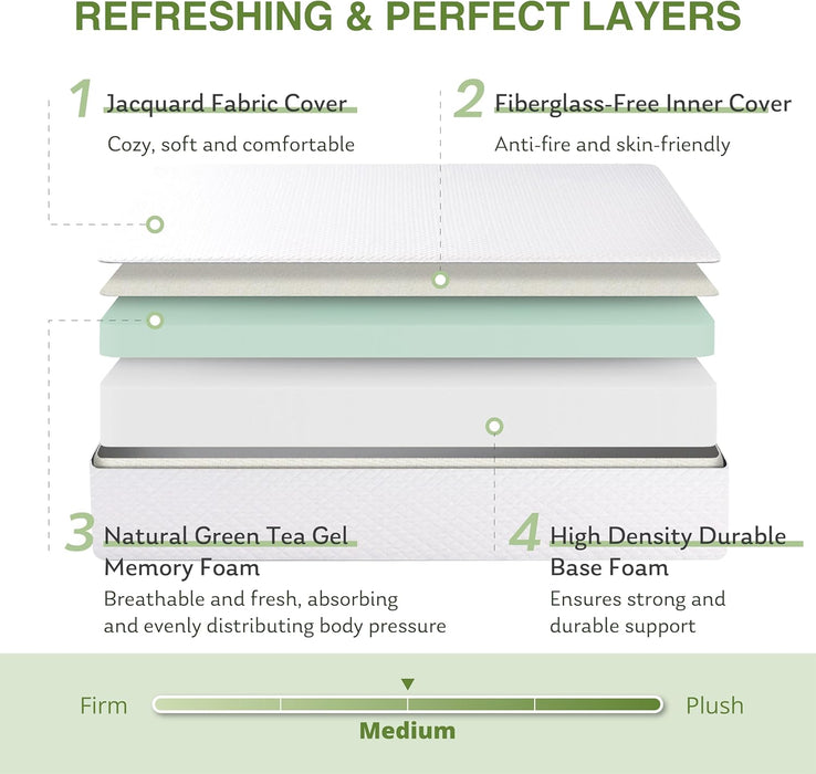 King Size Premium Memory Foam Mattress TwelveInchCoolingGel