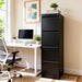 4 Drawer File Cabinet for Home Office, Vertical Filing Cabinet