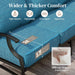 5-Piece Metal Outdoor Conversation Set, 7 Seats