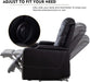 Power Electric Recliner Chair with USB Ports and Cup Holders Leather Home Theater Seating, Living Room Chair Black