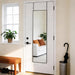 47"X14" Full Length Door Mirror, Full Body Mirror, Black