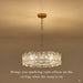 Stunning Gold Glass Flower Chandelier Lights 20Inch