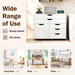 Rolling File Cabinet Five Drawers White OrganizerPro