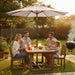 9Ft 2-Tiers Patio Umbrella,Outdoor Market Table Umbrella with Push-Button Tilt & Crank | UV Protection,Suit for Backyard,Garden,Pool,Deck(Beige)