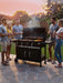 Charcoal Grills BBQ Grill,36 in Large Smoker Grill with Dual-Zone Lifting Trays,Portable Charcoal Grill with Foldable Side Tables,Large Outdoor Grill for Camping,Bbq,Party,Picnic