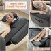 Reclining Couch, Power Reclining Sofa with Dual Wingback, 3 Seater Recliner Sofa, Recliner Couches for Living Room(Dark Gray)
