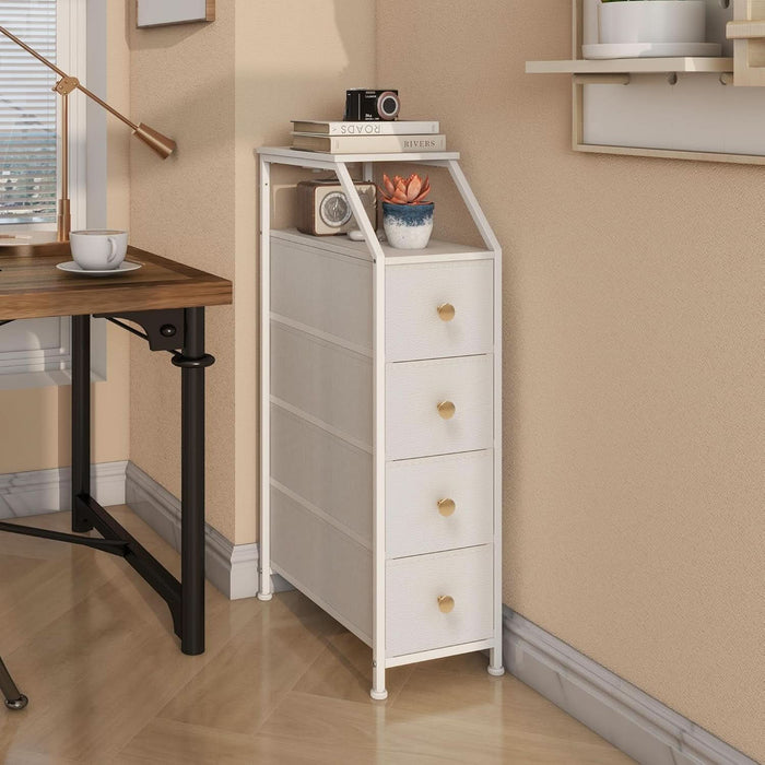 UltraSlimVertical Dresser With USB Charging Station White UltraSlimVertical Dresser With USB Charging Station White