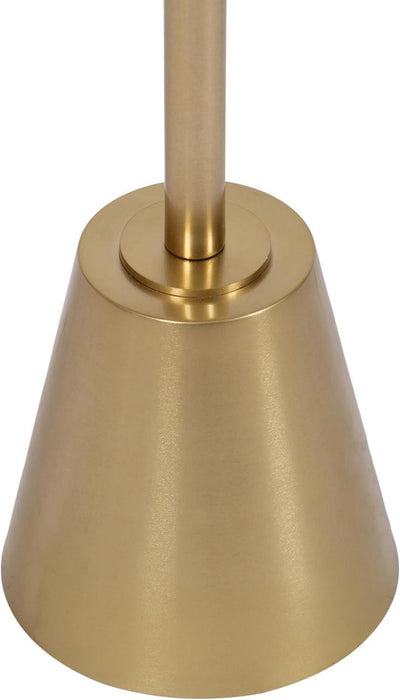 Tira Elegant round Drink Table, 10 X 22, White Marble and Gold, Modern Glam Circle Martini Table for Use as a Small Bedroom Nightstand or Living Room Plant Stand Option