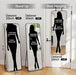 57X20 Door Hanging Full Length Mirror, Floor Stand (Height 5.7Ft Just Body In1.3Ft) Wall Mounted Metal Frame Rectangle Dressing Mirrors for Bedroom Living Room 57 Inch Black