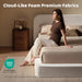 Airframe Queen Upholstered Bed Frame with Rounded-Corner Headboard