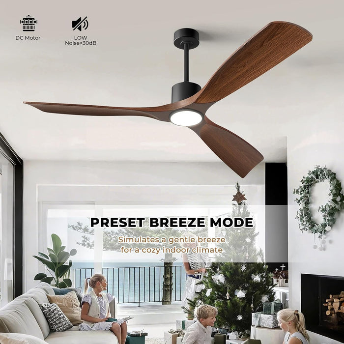 60-Inch Contemporary Dimmable Outdoor Smart Ceiling Fan