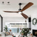 60-Inch Contemporary Dimmable Outdoor Smart Ceiling Fan