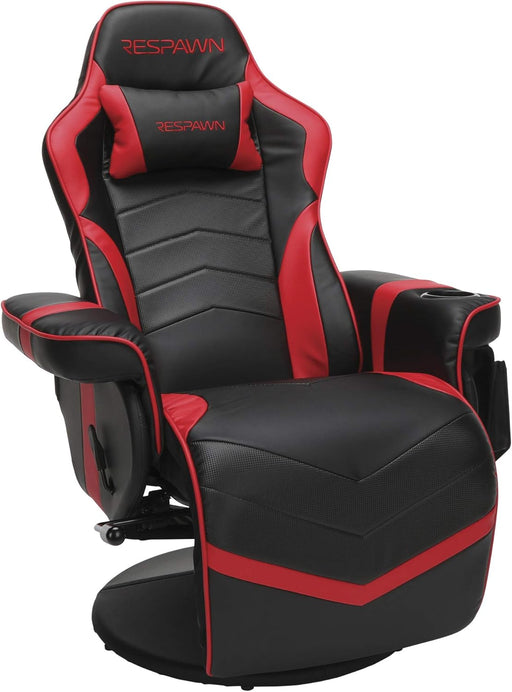 900 Gaming Recliner - Video Games Console Recliner Chair, Computer Recliner, Adjustable Leg Rest and Recline, Recliner with Cupholder, Reclining Gaming Chair with Footrest - Red